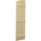 Ekena Millwork Americraft 4-Board (3 Batten) Wood Joined Board-n-Batten Shutters w/Ellipt Top, ARW401BE414X65NTH, PR ARW401BE414X65NTH - alternate 6